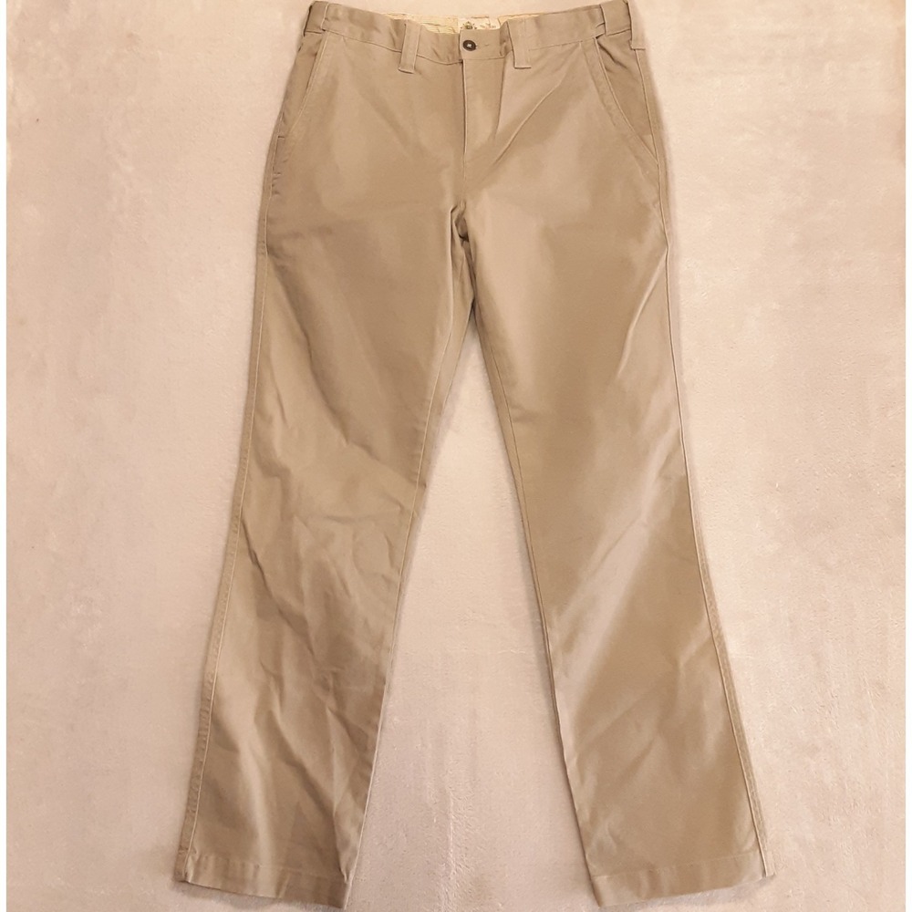 The Territory Ahead Mens Mission Comfort Pants 32x32 Beige Twill Khaki Chino